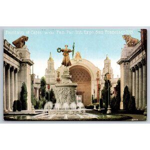 Fountain of Ceres Pan Pac International Expo San Francisco 1915 Postcard #882